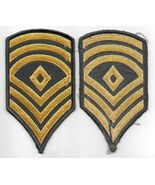 US Army Vintage First Sergeant Uniform Patch Set Used Excellent Condition - $91.39 MXN