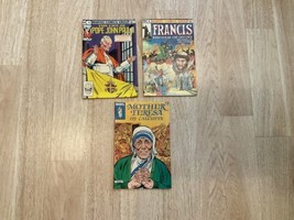 VTG Set of 3 Marvel Comics Francis Pope John Paul II Mother Teresa - £31.97 GBP