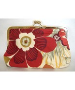 Ava Anemone Floral Print Purse Handcrafted Handbag Fabric Clutch - £55.94 GBP