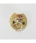 Skull Crown With Horseshoe Background &amp; E N on Brooch Pin TCS Jewelry .5... - $198.47 MXN