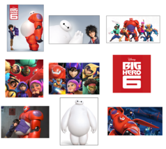 9 Big Hero 6 Stickers, Party Supplies, Labels, Decorations, Birthday, Ba... - £9.39 GBP