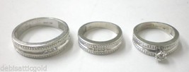 10k Gold Diamond Engagement Ring Wedding Band Set Ladies Sz 8.25 Marquis... - £239.49 GBP