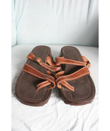 Women&#39;s Brown Nature Trek Sandals 10D - $9.99