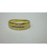 Vintage14k Yellow Gold Wedding Band Anniversary Ring Sz 9.5 MW2 4.3g Tap... - £159.66 GBP