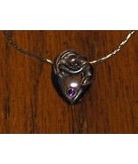 Mother &amp; Child Pearl Cage with Purple Stone and Peach Pearl - £19.61 GBP