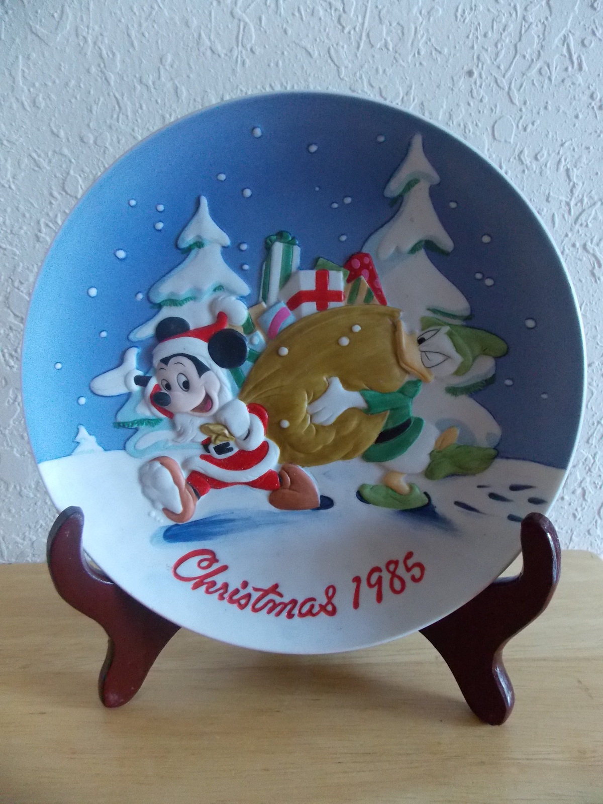 1985 Disney Collection Mickey and Donald “Santa’s Helpers” Collector’s Plate  - $25.00