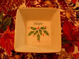 LENOX HOLIDAY DIMENSION COLLECTION ~ HOPE DISH - $19.99