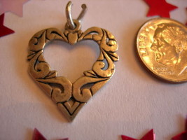 Vintage Sterling Silver Open Work Art Deco Heart - 30&#39;s - 40&#39;s ~ UNIQUE~... - $89.00