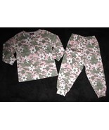 GIRLS 3T - Bratz - Flower Power Green, Pink &amp; White Camouflage PJs PAJAMAS - $13.72 CAD