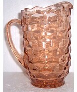 Indiana Glass &quot;American Whitehall&quot; Peach Color Large Water Jug - $75.41 CAD