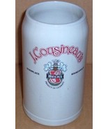 J COUSINEAU&#39;S RIVERPLACE,MN 1 LITER CERAMIC BECKS STEIN - $28.92