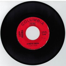 Lefty Frizzell 45 rpm Hobo&#39;s Pride b/w Get This Stranger Out of Me - £2.36 GBP