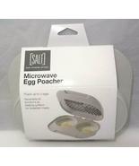 Salt Brand Microwave Egg Poacher for 1 or 2 Eggs w/ Lid for Breakfast Meats - £19.65 GBP