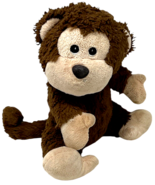 11&quot; Progressive Plush Monkey 2012 Brown Tan Stitched Eyes Sitting Stuffe... - $15.99