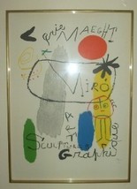Joan Miro Spain Art Maeght Graphique Lithograph Print - £189.82 GBP