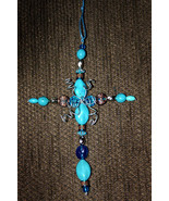 Handmade Beaded Cross Christmas Ornament - $6.86 CAD