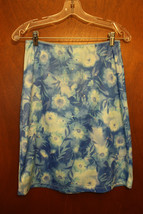 Paris Blues Blue Floral Skirt - Size Medium - £5.97 GBP