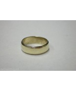 10k Yellow Gold Wedding Ring Ladie&#39;s Sz 5 Solid Band 3.7g Milgrain 6mm D... - £119.74 GBP