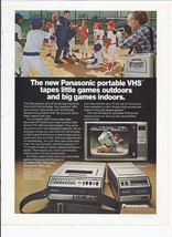 1979 Panasonic Portable VHS Ad Vintage Electronics PV-2200 PK-300 8.5&quot; x 11&quot; - £15.50 GBP