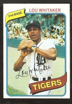 1980 Topps Baseball Card # 358 Detroit Tigers Lou Whitaker ex mt - £0.59 GBP