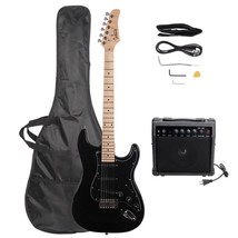 39 Inch Full Size Electric Guitar Kit Solid Body With Amplifier, Bag - $131.99