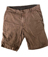 KAVU Mens Shorts Brown Cotton Hiking Casual Khaki Pockets Sz 30 - £13.65 GBP