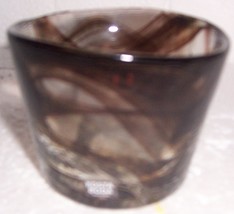 KOSTA BODA &quot;U.H. VALLIEN&quot; BROWN SHORT GLASS ART DISPLAY - $45.21