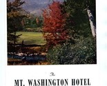 Mount Washington Dinner Menu Bretton Woods New Hampshire 1953  - £30.29 GBP
