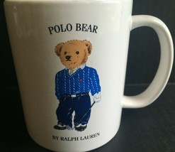 Ralph Lauren Polo Royal Golf Bear Mug Cup 1997 Vintage Teddy Golfing - €16,20 EUR