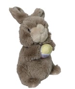 Gund Lil Whispers Gray Easter Bunny Holding Easter Egg Stuffed Animal 40... - £15.74 GBP