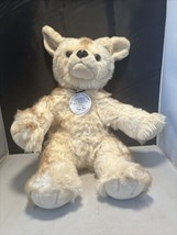 Build a Bear Wolf Dog WWF Tag 16in. Stuffed Plush Toy Animal Beige White... - £19.58 GBP