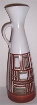 LAPID 1960&#39;s Israel Retro Designed Slender Ceramic Vase- Signed D - $173.11