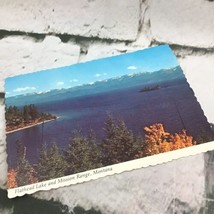 Vintage Postcard Flathead Lake Mission Range Montanta Scenic Landscape - £5.50 GBP