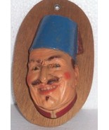 LEFTON &quot;ARABIAN MAN&quot; MOLD CHALK CHARACTER HEAD PLAQUE - £27.28 GBP