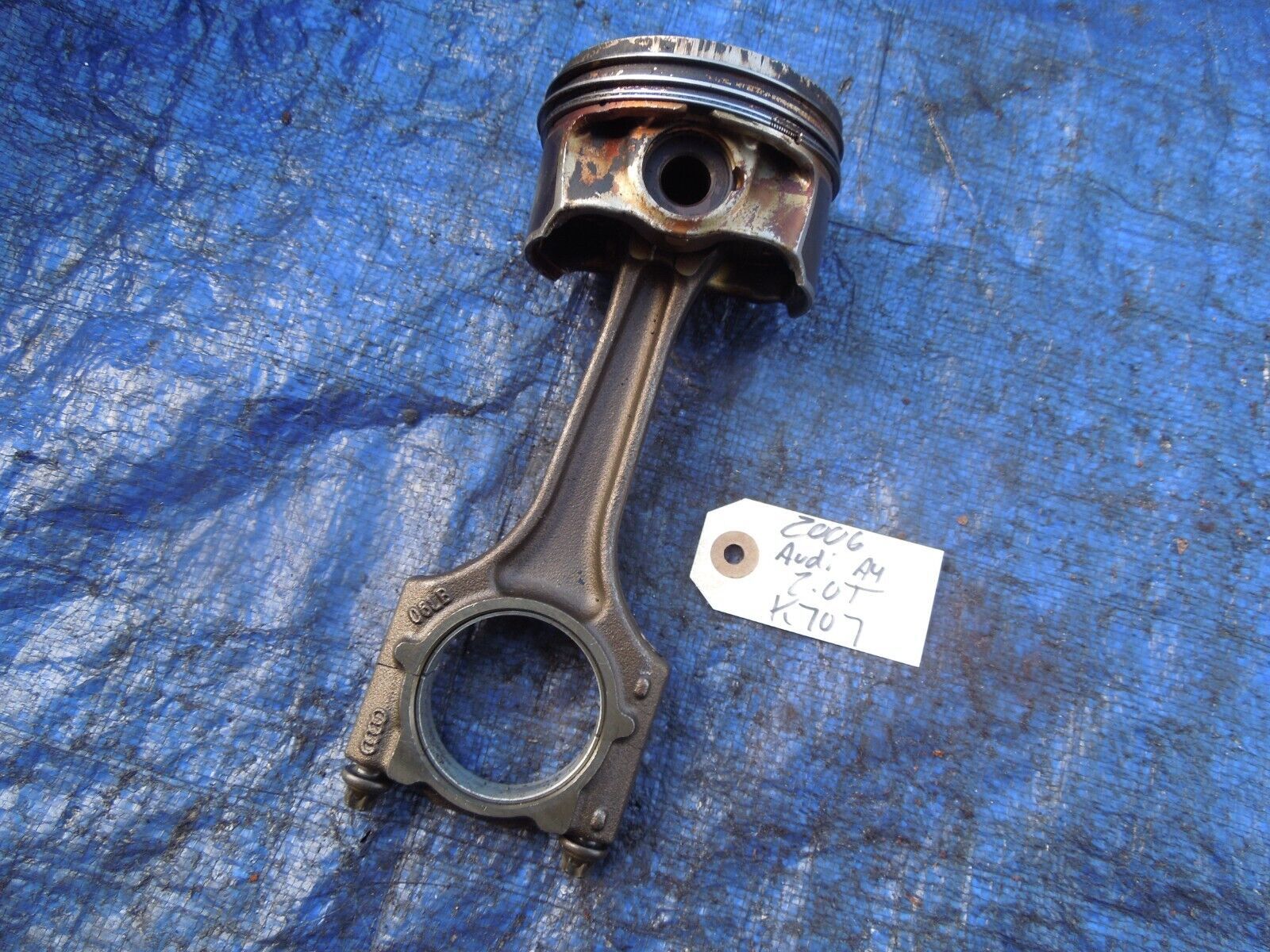 2006 Audi A4 2.0 turbo OEM connecting rod piston assembly engine motor 0... - $59.99