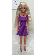1966 Mattel Twist &amp; Turn Barbie Bendable Knees Platinum Blond Earrings N... - £12.57 GBP