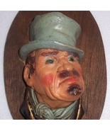 LEFTON POTTERY &quot;CON ARTIST&quot; MOLD CHALK WALL HANGING  - $36.31