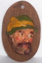 Lefton Pottery &quot;Fisherman&quot; Mold Chalk Head Plaque Rare - £28.56 GBP