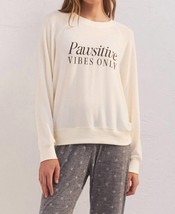 Z Supply cassie pawsitive vibes only long sleeve top in Bone - size XS - $53.46