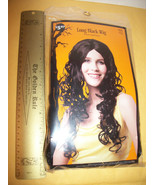 Women Wig Long Black Curly Hair Halloween Costume Hairdo Prop Fashion Ho... - $106.16 MXN