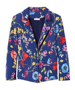 $388 Parker Colorful Blazer XSmall 2 Floral One Button Closure Welt Pock... - £73.22 GBP