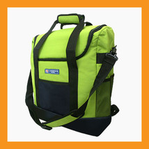 green cooler backpack bag lunch Insulated portable beer wine 35L picnic travel - £33.57 GBP
