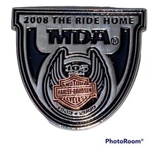 Harley Davidson Pin 105th The Ride Home Hog Rally MDA 2008 Vest Jacket Hat - £9.40 GBP