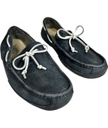 UGG Chester Men&#39;s Navy Leather Sheepskin Moccasin Loafers Slip On size 10 - €27,96 EUR