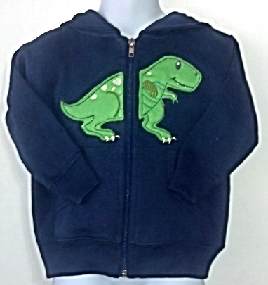 Infant Boys Dinosaur Jacket Hoodie Size 18 months - £18.00 GBP