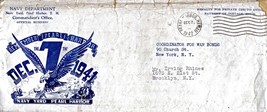 Navy Department Envelope December 7. 1942 - £1.56 GBP