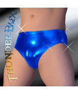 Thunderbox Chrome Metal Blue Swim, Wrestle, Poser Brief, Dancers, Costum... - $565.44 MXN