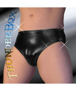 Thunderbox Liquid Metal Black Swim, Wrestle, Poser Brief, Dancers, Costu... - £23.90 GBP