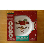 Sakura Debbie Mumm Magic of Santa 4 salad dessert plates 1998 NRFB Christmas - $37.00
