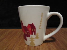 2013 Starbucks Christmas Holiday Coffee Mug Tea Cup Village Snowflakes 13 oz - £11.98 GBP